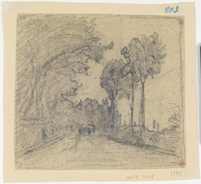 Strada con alberi - Gallerie degli Uffizi, Firenze